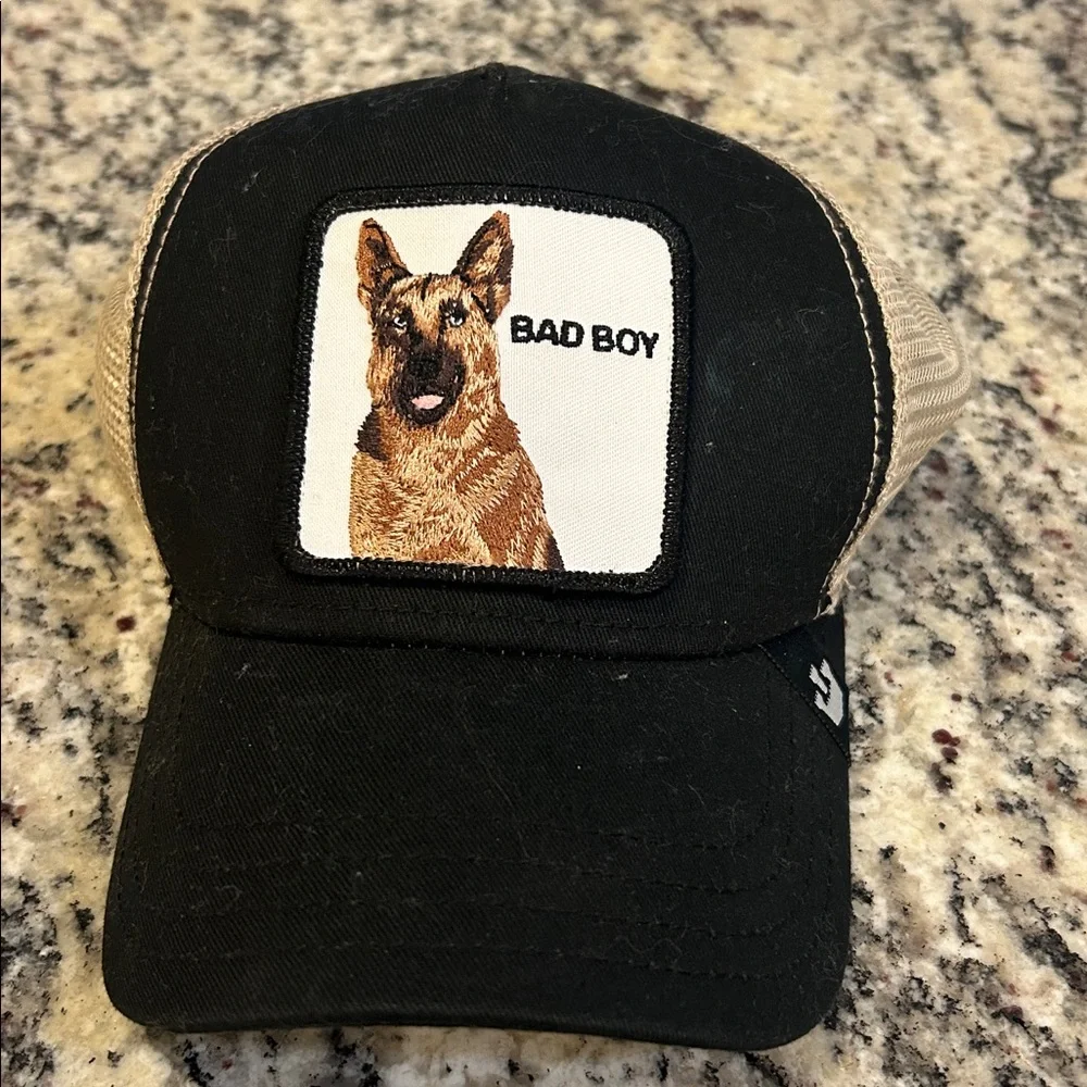 Goorin Bros The Farm Trucker Hat Bad Boy German Shepherd Dog Cap Hat - Picture 1 of 3